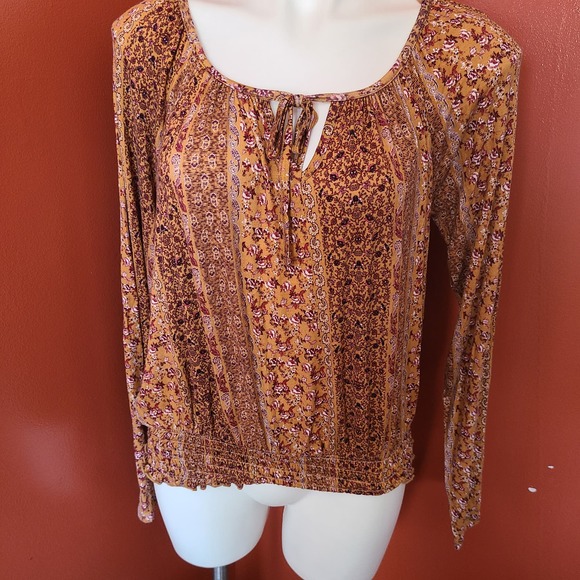 Pink Republic Long Sleeve Blouse Boho - Picture 1 of 6